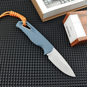 Couteau de chasse et de camping 18050 avec étui, équipement de montagne EDC pour extérieur, lame droite en acier D2, manche en nylon, portable - Product Image 4