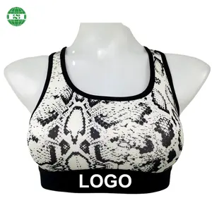 Personnalisé votre logo nom fille Bralette boa Impression fitness doux séchage rapide sport soutien-gorge