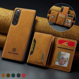 Coque arrière détachable 2 en 1 pour carte de crédit pour étui de téléphone portable en cuir <span class=keywords><strong>Sony</strong></span> <span class=keywords><strong>Xperia</strong></span> 10 VI - Product Image 1