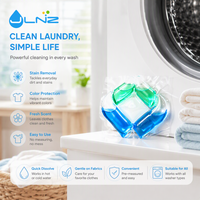 Lessives en capsules multi-chambres en gros pour élimination profonde des taches et adoucissement des tissus, emballage personnalisé disponible