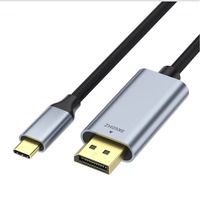 Câble USB3.1 Type C vers DP, prend en charge la sortie vidéo UHD 8K 60Hz, plusieurs longueurs 1-3M pour ordinateurs portables de type C et appareils compatibles USB C