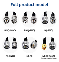 Câble coaxial personnalisé à gain élevé avec connecteurs BNC-J vers BNC-K, pigtail d'antenne pour carte WiFi Mini PCIe