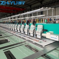 Nouvelle machine à broder plate automatique haute vitesse 920 avec dispositifs à sequins, système informatisé Dahao pour l'industrie