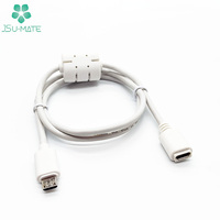 90-Grad-Winkel USB Micro B 5P-Verlängerungsdatenkabel-Verlängerung kabel L-Micro Macho B USB 2.0-Buchse-Stecker