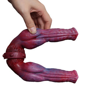 LUUK Neue Ideen Super Long Double <span class=keywords><strong>Dildo</strong></span> Silikon Tier Hund <span class=keywords><strong>Penis</strong></span> Big Knot Anal Plug Sexspielzeug <span class=keywords><strong>Dildo</strong></span> Produkte für Lesben Homosexuell - Product Image 3