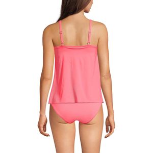 Haut de tankini pour femme à ourlet tulipe, col en V, sans manches, UPF50+, en Spandex et Polyester, maillot de bain de compétition - Product Image 2