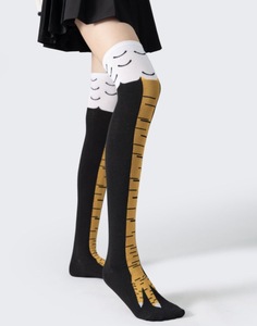 Bataidis Nouveau et Intéressant Griffe <span class=keywords><strong>De</strong></span> <span class=keywords><strong>Poulet</strong></span> Au-Dessus Du Genou Chaussettes Dinde Pied <span class=keywords><strong>Cuisse</strong></span> Haute Chaussettes Animal Paw Chaussettes - Product Image 2