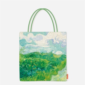 Nuevo Bolso de Hombro Plegable con Estampado de Alta Gama de Pinturas al Óleo de <span class=keywords><strong>Van</strong></span> <span class=keywords><strong>Gogh</strong></span>, Estilo Ligero y Lujoso, para Mujer, de Lona Artística, Capacidad Media, para Estudiantes - Product Image 3