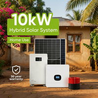Système d'énergie solaire hybride 10 kW 8 kW 6 kW 5 8 10 kW, kit complet de systèmes solaires pour maison