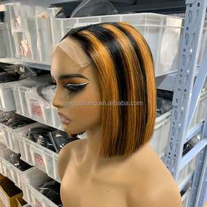 Perruques sans colle avec closure en dentelle 15A 8 pouces 4x4 5x5 2x6, coupe bob, ultra-lisses, en cheveux humains naturels véritables pour femmes européennes - Product Image 6