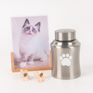 جرة معدنية من الفولاذ المقاوم للصدأ على الطراز الأمريكي لحفظ رماد الحيوانات الأليفة مثل الكلاب والقطط، متوفرة بالجملة - Product Image 3