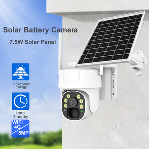 Caméra solaire extérieure <span class=keywords><strong>de</strong></span> sécurité <span class=keywords><strong>sans</strong></span> <span class=keywords><strong>fil</strong></span> PTZ WiFi IP CCTV 3MP V380 alimenté par batterie 4G carte SIM bon marché - Product Image 4