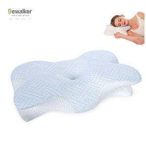 <span class=keywords><strong>Oreiller</strong></span> en mousse à mémoire <span class=keywords><strong>de</strong></span> <span class=keywords><strong>forme</strong></span> avec gel rafraîchissant – Soutien ergonomique du cou, housse amovible en soie glacée pour les personnes ayant chaud la nuit - Product Image 1