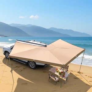 ชุดกันสาดรถยนต์อเนกประสงค์ 360 องศา พร้อมกล่องอลูมิเนียมแข็งแรง แบบโครงตรง สำหรับหนึ่งห้องนอน ใช้ได้ทุกฤดู สองชั้น ติดตั้งรวดเร็ว - Product Image 2