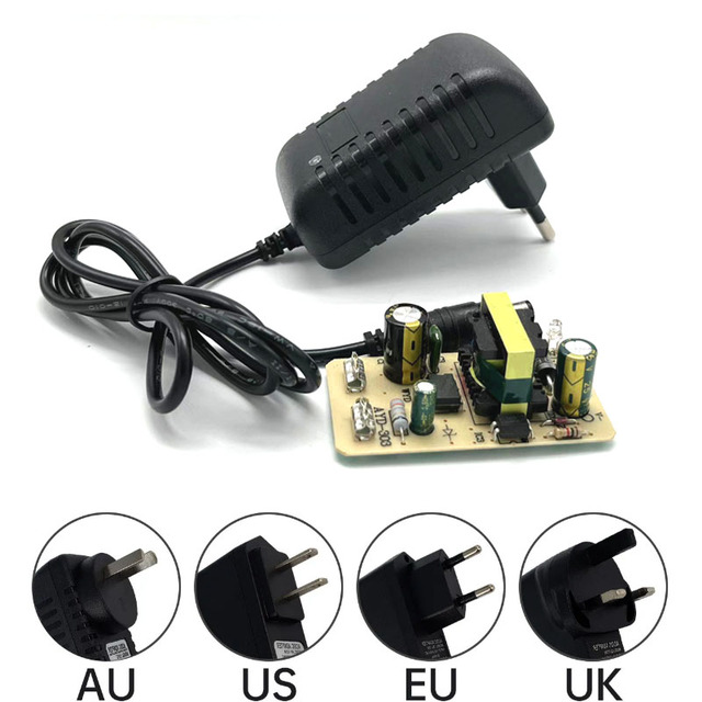 Wholesale Low Price 9v 0.6a 1a 2a EU Plugswitching Power Adapter AC DC Adapter Power 9v 2a Power Supply for Cctv Camera Led