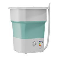 Lave-linge domestique compact semi-automatique en plastique pour chaussures et chaussettes tout-en-un