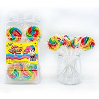 Bochtige Regenbooglolly 'S 30 Stuks/Pot (17G * 30 Stuks) Vakantie-Evenementen En Weggeefacties Hard Snoep Zoete Regenboog Lolly