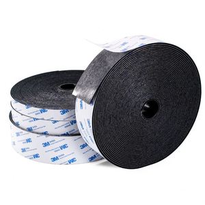 Velcros à adhésif puissant, rouleaux de bande auto-agrippante découpables, pour tapis de voiture, boucle adhésive en tissu nylon - Product Image 3
