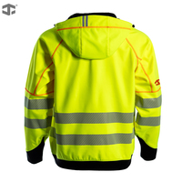 JIADE – Sweat à capuche zippé intégral en tissu softshell 3 couches, coupe ample, pour printemps-automne, sécurité sur chantier, vêtements d'extérieur personnalisés