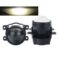 GOODZOOM 4300K Projecteur de feux antibrouillard LED de 3 pouces, feux antibrouillard universels pour voitures, feux antibrouillard LED étanches pour voitures et camions