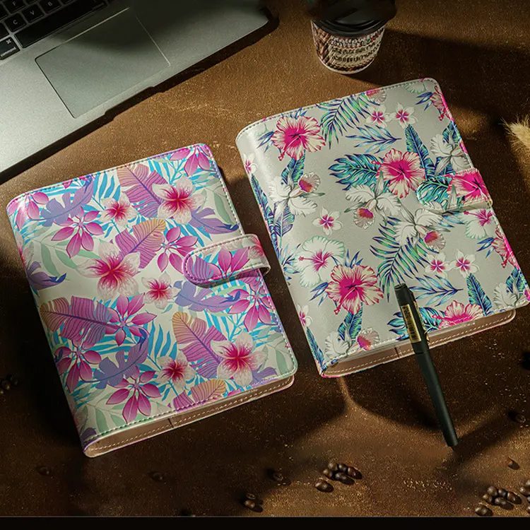 LABON Flower Print Großhandel Buch Agenda Budget Planer Cash Envelope Money Organizer