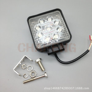 ไฟ LED ทำงานกลางคืน 27W 10-30V DC สีขาวเย็น สำหรับรถก่อสร้าง รถยก รถออฟโรด ไฟสปอตไลท์ ไฟส่องสว่างด้านบน สว่างมาก - Product Image 3