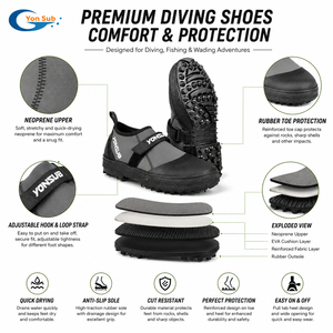 Stivali da Pesca YONSUB con Suola Chiodata, <span class=keywords><strong>Scarpe</strong></span> Resistenti Antiscivolo con Fodera in Neoprene Premium per Pesca su Roccia, Molo, Spiaggia e Oceano - Product Image 5