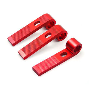 Placa de presión para carpintería, abrazadera deslizante en T de 125 mm, accesorio de posicionamiento rápido de aluminio rojo para carpintería - Product Image 3