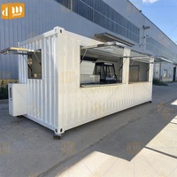 Conteneur durable modulaire pour restaurant, café et bar, fabriqué en Chine, avec cuisine intégrée, idéal pour les terrains inutilisés et les commerces.