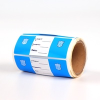 Autocollant thermique PVC personnalisé à triple protection avec impression bancaire jetable, traitement anti-contrefaçon, papier d'étiquette