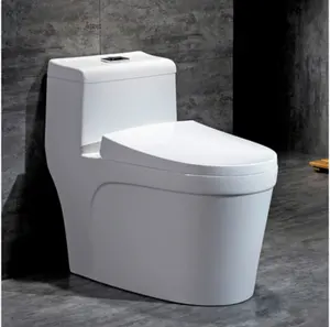 Chine haute qualité salle de bains blanc wc siège boel une pièce couverture en céramique articles sanitaires moderne toilette armoire équipement toilette