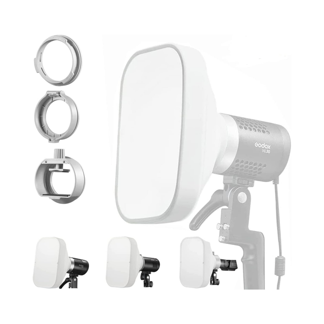 Godox ML-CS1625 Soft Tent Kit Flash Diffuser with 3 Adapters Compatible for Godox V1 AD100PRO AD200PRO V860III V860II V850II
