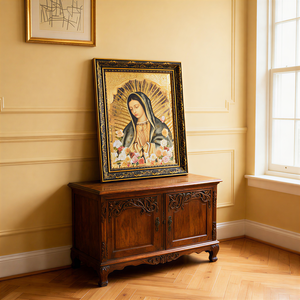 華やかなゴールドフレームの壁アート30x40グアダルーペの聖母家庭やオフィスのためのエレガントな装飾 - Product Image 4