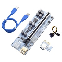 Date VER010X PCIE Riser Card USB 3.0 Carte Graphique PCIE Adaptateur Câble PCIE 1X À 16X Carte D'extension VER010-X