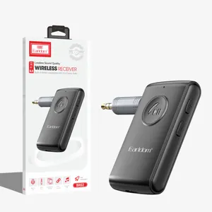 Earldom Noise Cancelling Wireless BT 5.0 Car Home Stereo AUX Adapter Music Audio Receiver 3.5MM Handsfree Car Kit