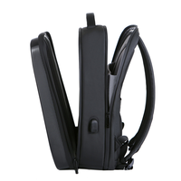 Sac à dos d'ordinateur portable de luxe populaire en cuir ABS, portable, pour voyage d'affaires, étanche, pour hommes, avec port USB