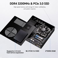 Mini PC para Juegos Nuevo con Garantía de 3 Años, MSECORE I7-9700F I9-9900T 8 Núcleos DDR4 NVMe SSD 4K 2 Pantallas Win11/Linux