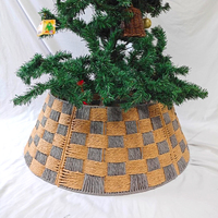 Meilleures ventes : Jupes de base pour arbre de Noël décoratives, modernes, en rotin et plastique, personnalisables, pour usage intérieur, aspect naturel