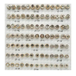 2024 wholesale fashion rhinestone button fancy plastic ladies pearl buttons