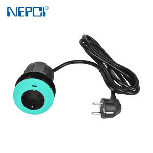<span class=keywords><strong>Prise</strong></span> électrique de bureau dissimulée avec ports USB Type C, station de charge haute efficacité 65W pour espace de travail - Product Image 4