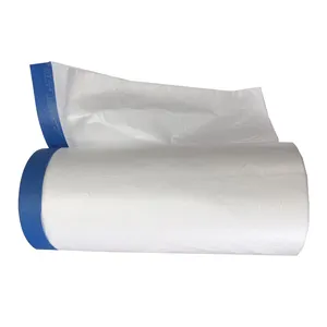 Waterproof Adhesive Tape Masking Film Painting Protection Blue Shrink Film