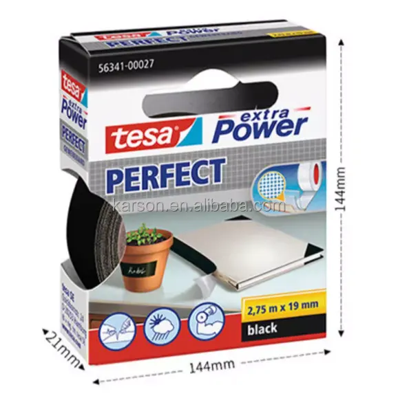 Tesa extra Power Perfect、高品質の修理テープ、カラフルなマーカー、補修、DIYクラフトのトップチョイス