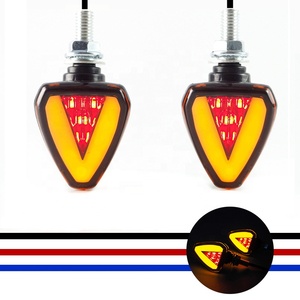 Màu kép v-hình dạng dẫn xe máy lần lượt tín hiệu đèn 12V phanh lần lượt chỉ số đèn phía trước Hệ thống chiếu sáng - Product Image 2