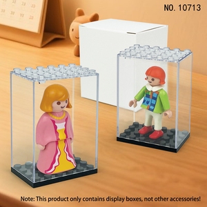 Caja de Exhibición Acrílica BLOCKMOC 10713, Venta al por Mayor, Cubierta Transparente a Prueba de Polvo, Accesorios para Bloques de Construcción de Partículas Pequeñas, Edades 6+ - Product Image 5