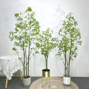 Artificial Plants Indoor Faux Home Decor Trees Bonsai For Plant Green Greenery Large Decorative Wholesale Decoration Olive Tree