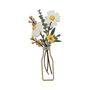 Venta al por mayor forma de flor Vintage Metal pared arte escultura diseño moderno decoración del hogar <span class=keywords><strong>OEM</strong></span> Technics UV impresión Metal colgante signo - Product Image 4