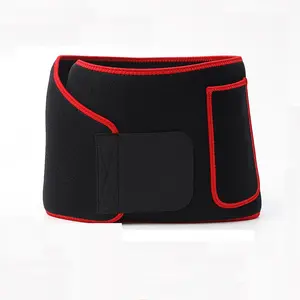 Neoprene tira de suor envoltório do corpo, cinto preto para mulheres e homens, treino de malhação