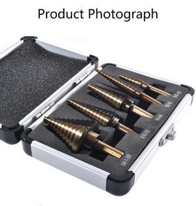 5-mảnh chống trượt màu Đen-Vàng lớp phủ carbide bước khoan <span class=keywords><strong>bit</strong></span> thiết lập ngành công nghiệp tiêu chuẩn tấm kim loại ống dẫn knockout - Product Image 5