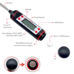 Lonnmeter Цифровые кухонные Термометры Термометр температуры пищи Термометры электронные цифровые - Product Image 4