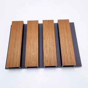 3D dập nổi rãnh WPC bảng điều chỉnh thiết kế hiện đại gỗ composite Tường Ngoài Trời Ốp cho văn phòng & phòng tập thể dục trang trí cho phòng tắm Ốp - Product Image 2